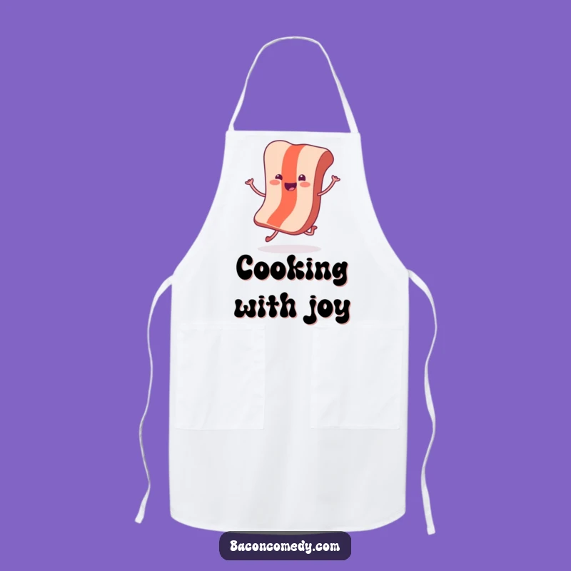 Funny Hopping Bacon Apron: Cook with Cheer and Breakfast Joy