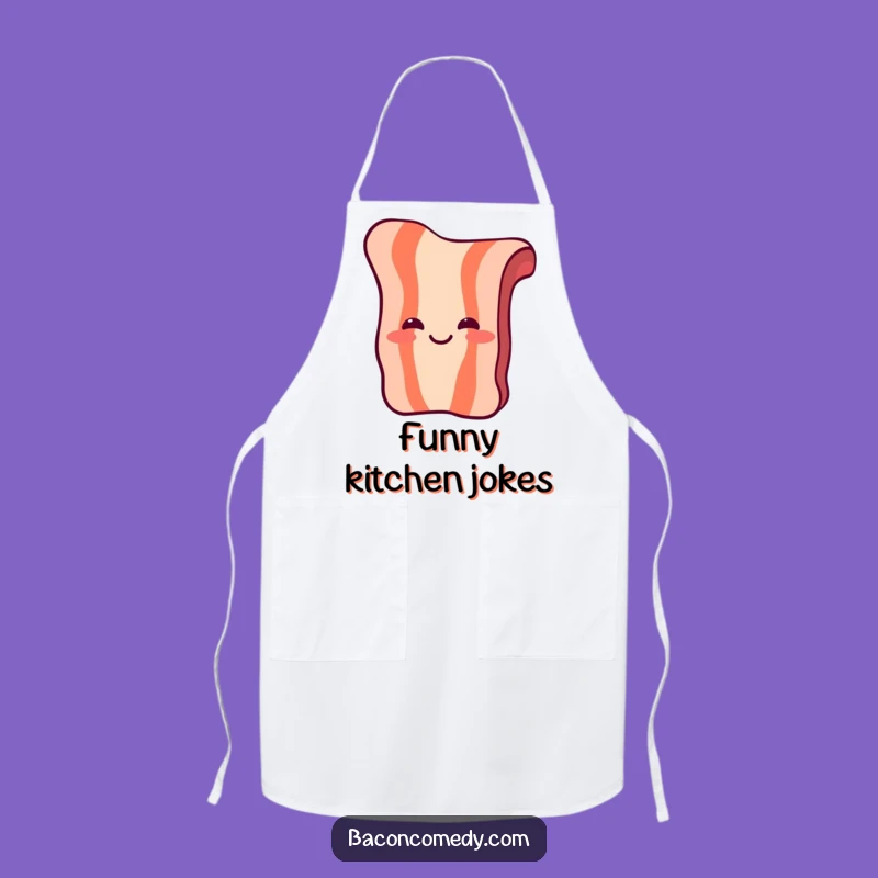 Funny Laughing Bacon Apron: Cook with Humor and Breakfast Joy