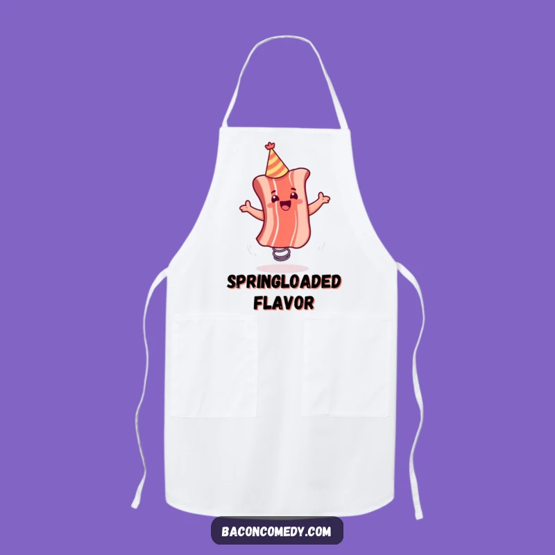 Funny Bacon Spring Kitchen Apron - Cook with Joy and Laughter