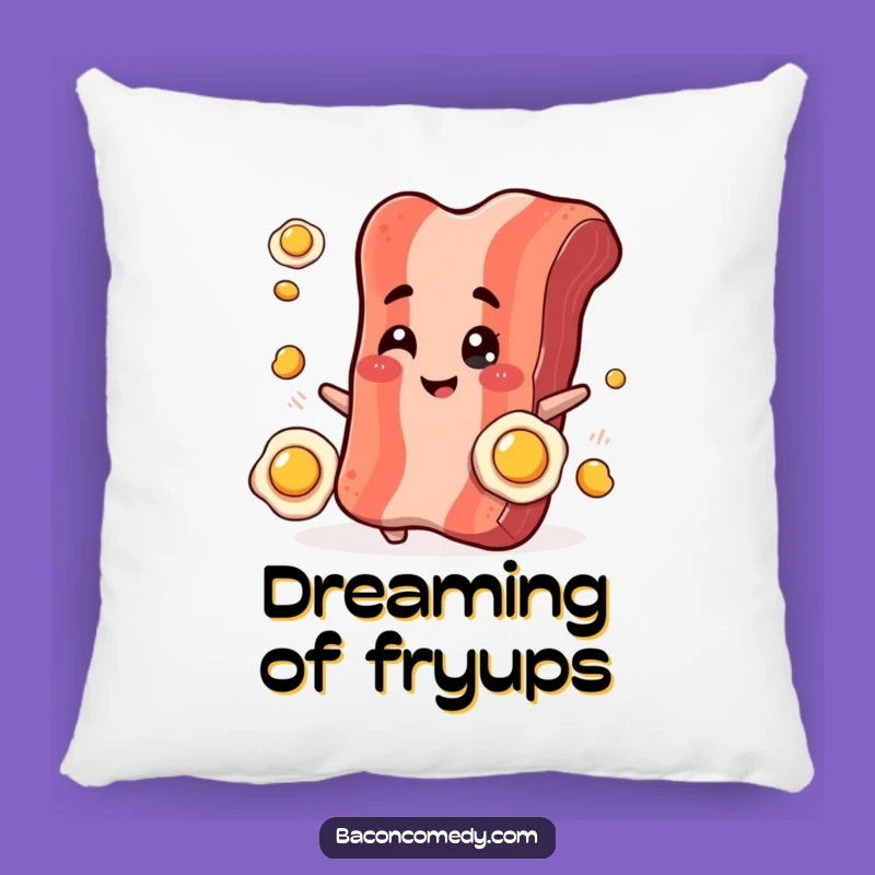 Funny Bacon Juggling Pillow: Cozy Comfort with a Witty Breakfast Twist
