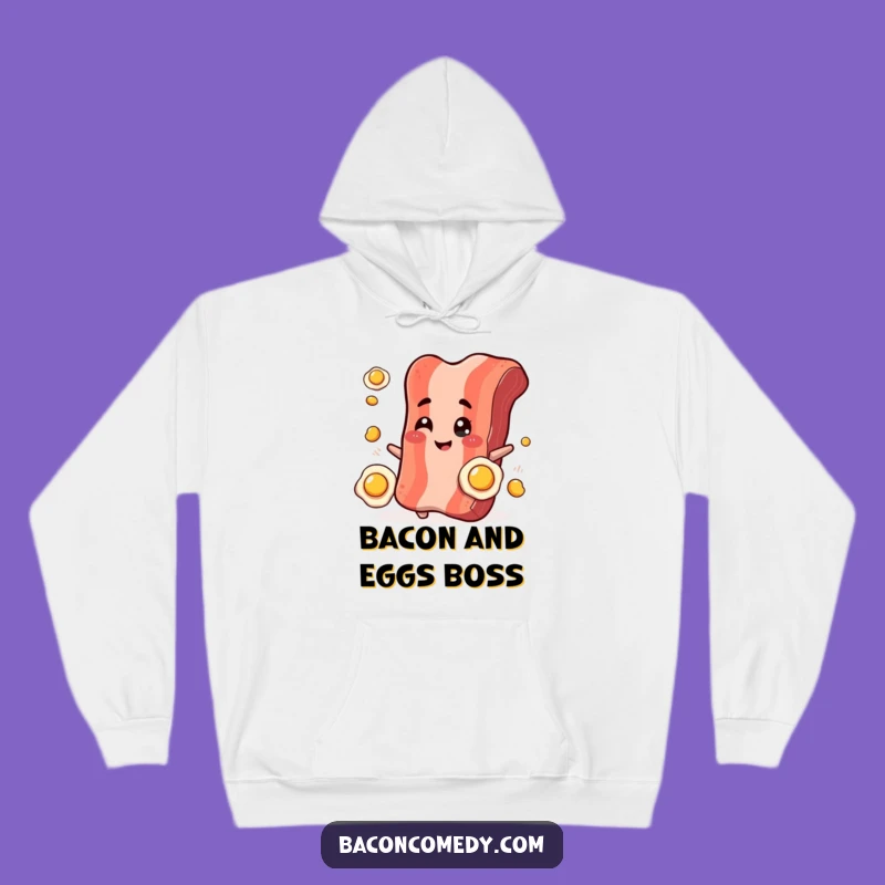Funny Bacon Juggling Hoodie: Stay Cozy and Witty During Breakfast Meals