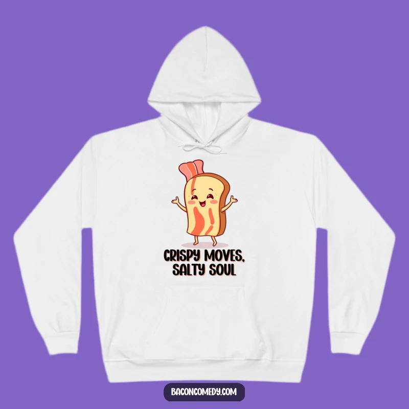Funny Bacon Dancing Hoodie - Cozy & Humorous Breakfast Apparel, Great Gift Idea