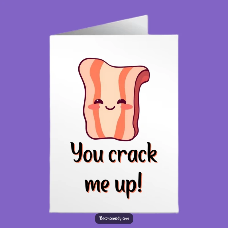 Free Printable Laughing Bacon Congrats Card - Hilarious Downloadable Gift for Celebrations
