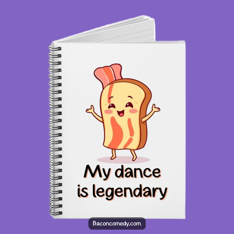 Funny Bacon Dancing Notebook - Jot Down Ideas with Humor, Perfect Gift